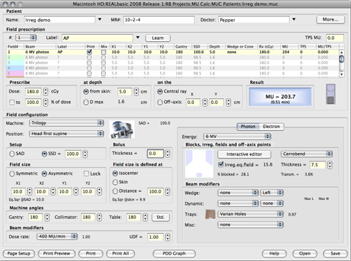 MUCalc mixed electrons