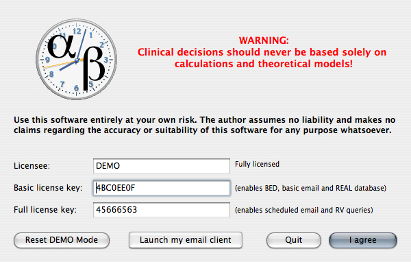 License Window