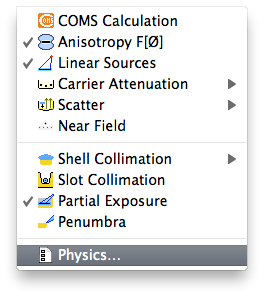 DoseCalcOptionsPhysics