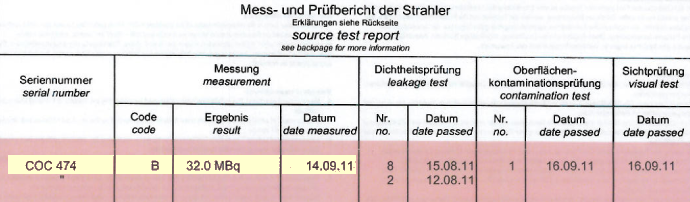 COC474CertificateTestReport