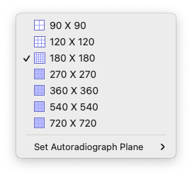 AutoradiographMenu